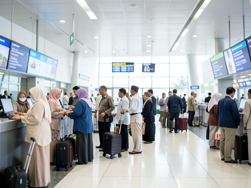 Keberangkatan Umroh Akhir Tahun dari Terminal 2F Soekarno-Hatta